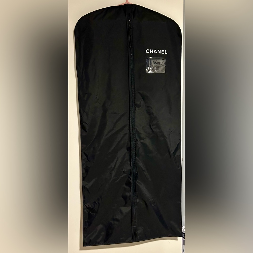 CHANEL authentic nylon garment bag medium 53" with clear window